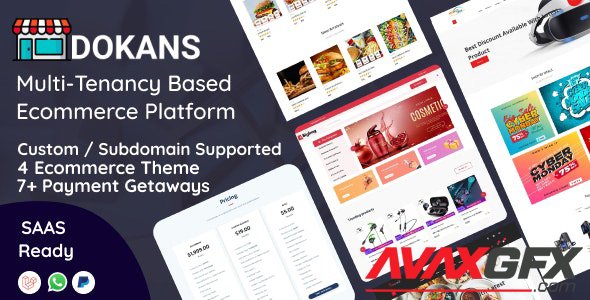 CodeCanyon - DOKANS v1.2.5 - Multitenancy Based Ecommerce Platform (SAAS) - 31122915 - NULLED