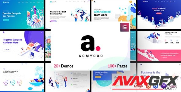 ThemeForest - Agmycoo v1.9 - Isometric Startup Creative Digital Agency WordPress Theme - 23103620
