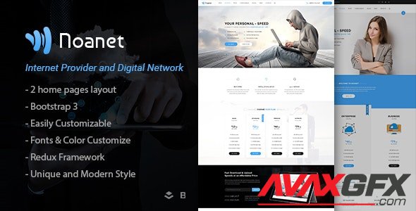 ThemeForest - Noanet v2.13 - Internet Provider And Digital Network WordPress Theme - 19322452