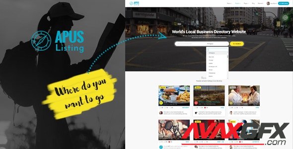 ThemeForest - ApusListing v1.2.40 - Directory Listing WordPress Theme - 20689737