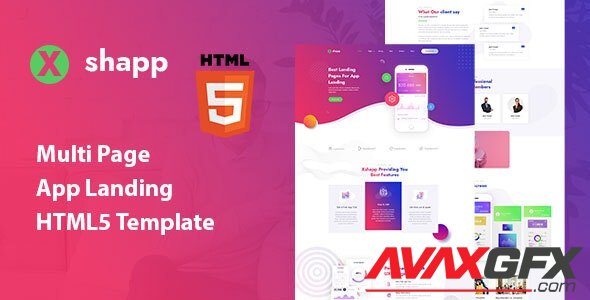 ThemeForest - Xshapp v1.0 - Multipage App Landing HTML5 Template - 31179265