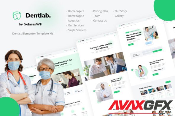 ThemeForest - Dentlab v1.0.2 - Health & Medical Elementor Template Kit - 31521972