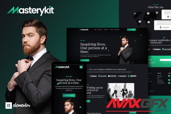 ThemeForest - MasteryKit v1.0.0 - Business Coach Elementor Template Kit - 31657540