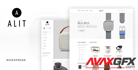 ThemeForest - Alit v1.20 - Minimalist Responsive Woocommerce WordPress Theme - 19403010