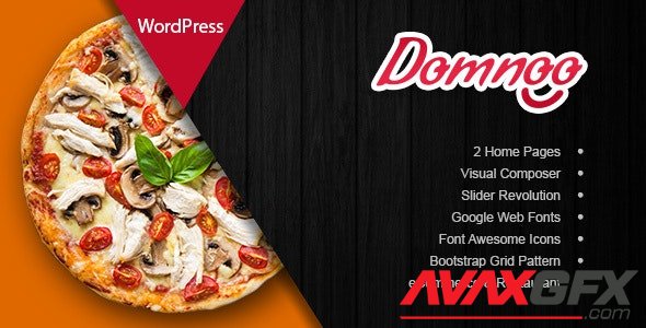 ThemeForest - Domnoo v1.27 - Pizza & Restaurant WordPress Theme - 20450815