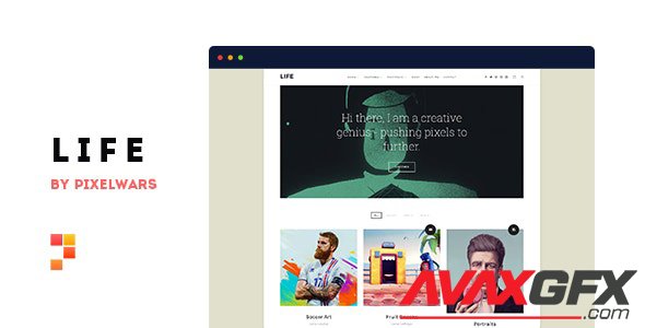 ThemeForest - Life v1.1.7 - Boxed Portfolio WordPress Theme - 20224971