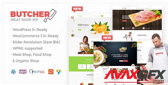 ThemeForest - Butcher v2.23 - Meat Shop WooCommerce WordPress Theme - 18839978