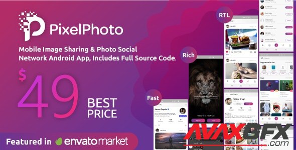 CodeCanyon - PixelPhoto Android v2.2 - Mobile Image Sharing & Photo Social Network Application - 23099210