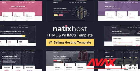ThemeForest - NatixHost v1.0 - WHMCS & Hosting HTML Template (Update: 17 April 21) - 31387063