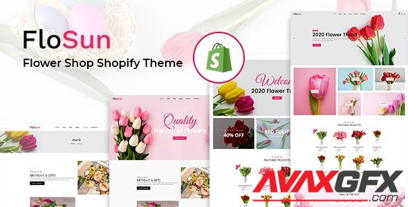 ThemeForest - Flosun v1.0.0 - Flower Shop Shopify Theme - 31670985