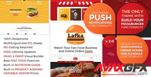 ThemeForest - Lafka v2.5.2 - WooCommerce Theme for Burger - Pizza & Food Delivery - 23969682