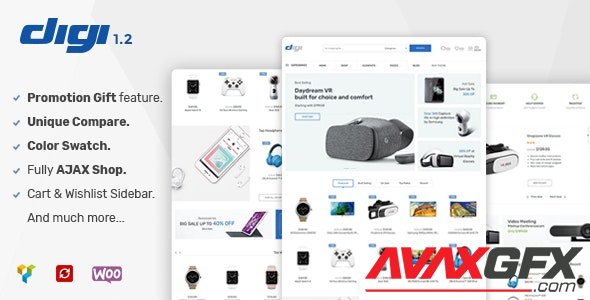 ThemeForest - Digi v1.6.2 - Electronics Store WooCommerce Theme - 20289750