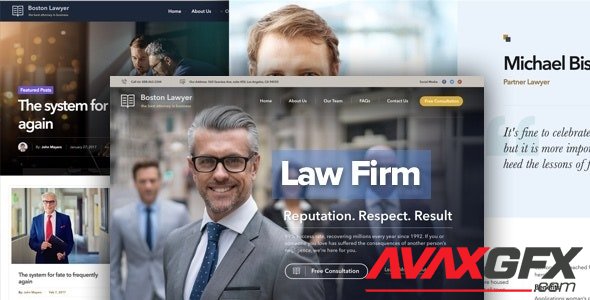 ThemeForest - Lawyer v2.1.3 - Law firm and Legal Attorney WordPress Theme - 19477089