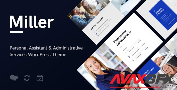ThemeForest - Miller v1.1.1 - Personal Assistant & Administrative Services WordPress Theme - 19992242
