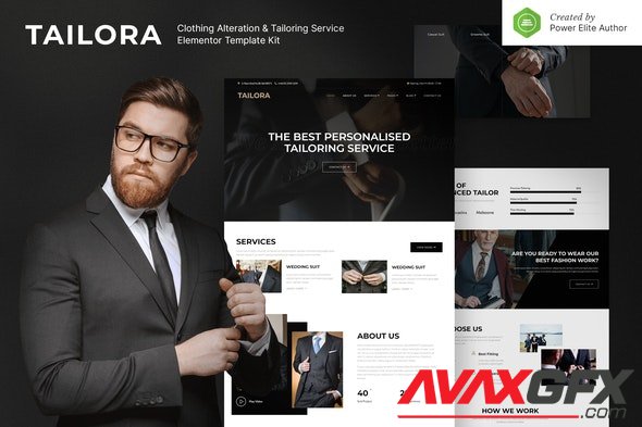 ThemeForest - Tailora v1.0.0 Clothing Alteration & Tailoring Service Elementor Template Kit - 31749165