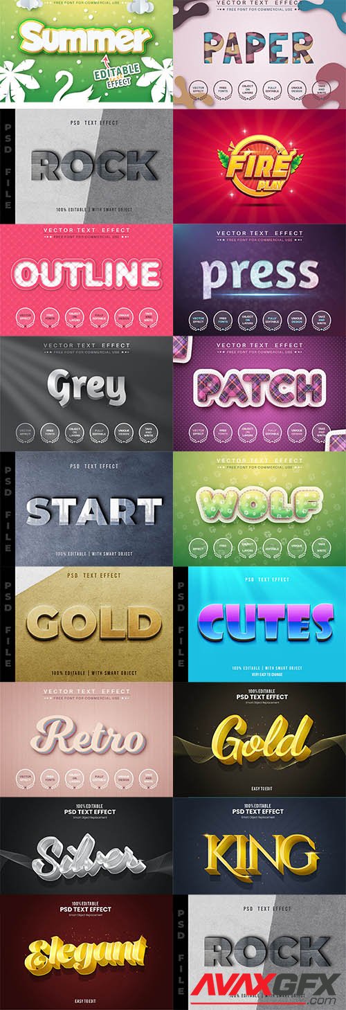 17 PSD Text Effects Pack
