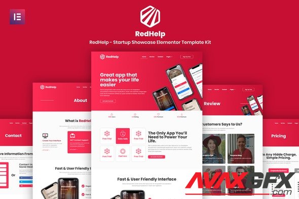 ThemeForest - RedHelp v3.1.4 - Startup Showcase Template Kit - 31767772