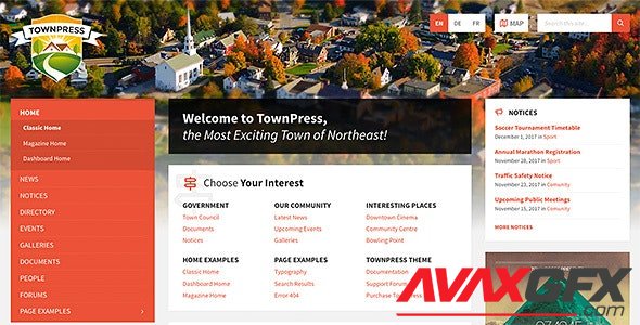 ThemeForest - TownPress v3.6.8 - Municipality WordPress Theme - 11490395