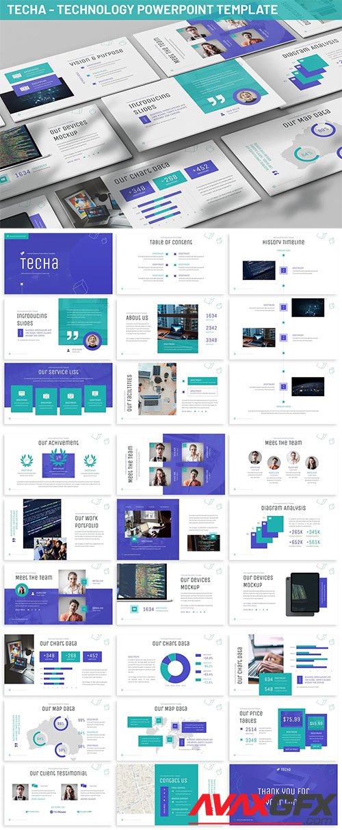 Techa - Technology Powerpoint Template