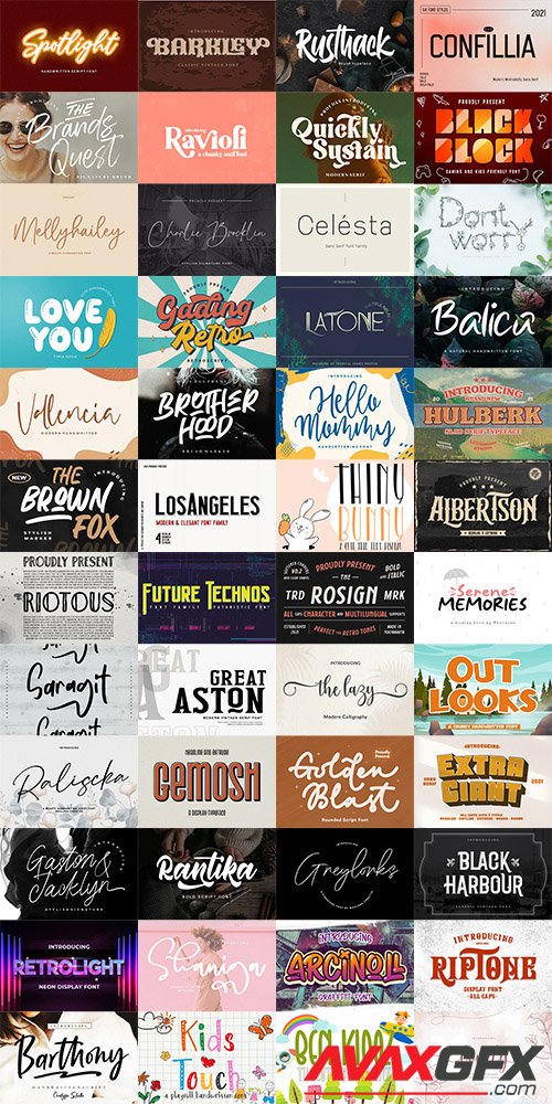 48 Awesome Fonts Bundle 3