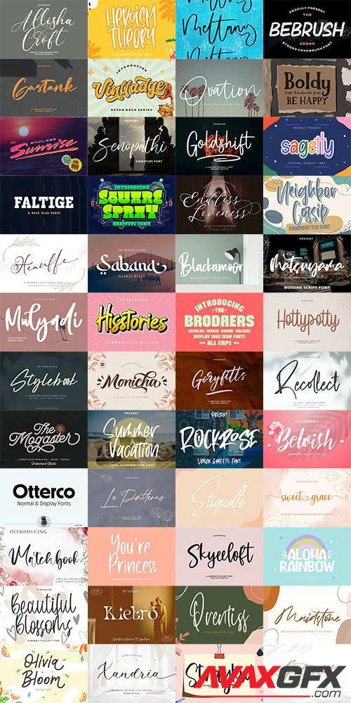 48 Awesome Fonts Bundle 4