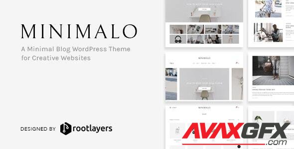 ThemeForest - Minimalo v1.0.7 - A Minimal Blog WordPress Theme for Creative Websites - 20468303