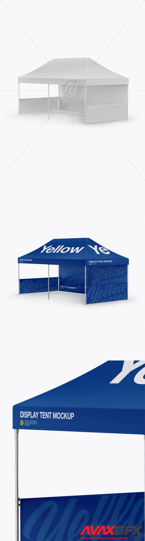 Display Tent Mockup - Half Side View 29857 TIF