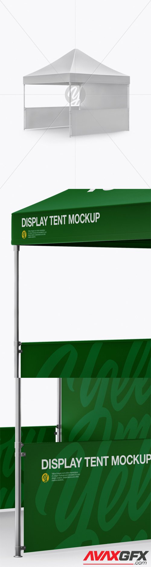 Display Tent Mockup - Half Side View 30574 TIF