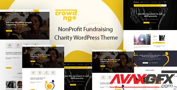 ThemeForest - Crowdngo v1.0.5 - Fundraising Charity WordPress Theme - 24478644