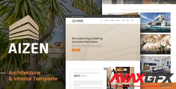 ThemeForest - AIZEN v1.0 - Architecture & Interior Template - 31814801