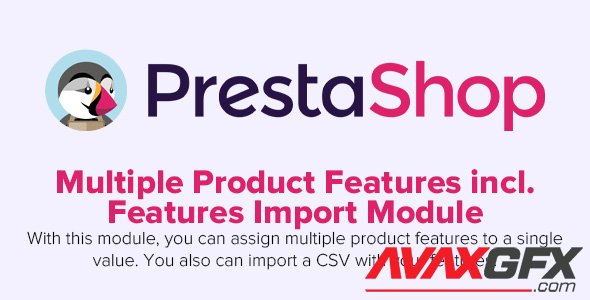 Multiple Product Features incl. Features Import v1.4.15 - PrestaShop Module