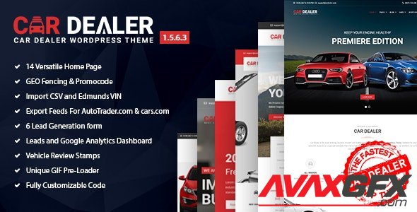 ThemeForest - Car Dealer v1.8.0 - Automotive Responsive WordPress Theme - 20213334 - NULLED