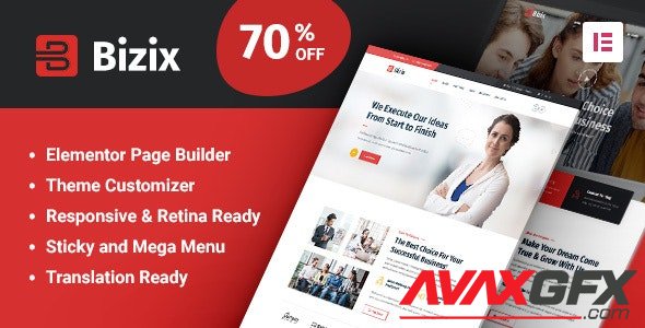 ThemeForest - Bizix v2.0.1 - Corporate and Business WordPress Theme - 25806086