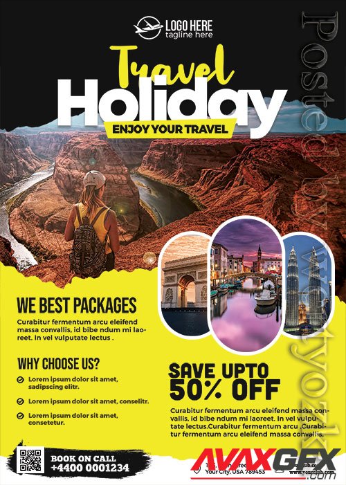 Travel Agency Promotion Flyer PSD