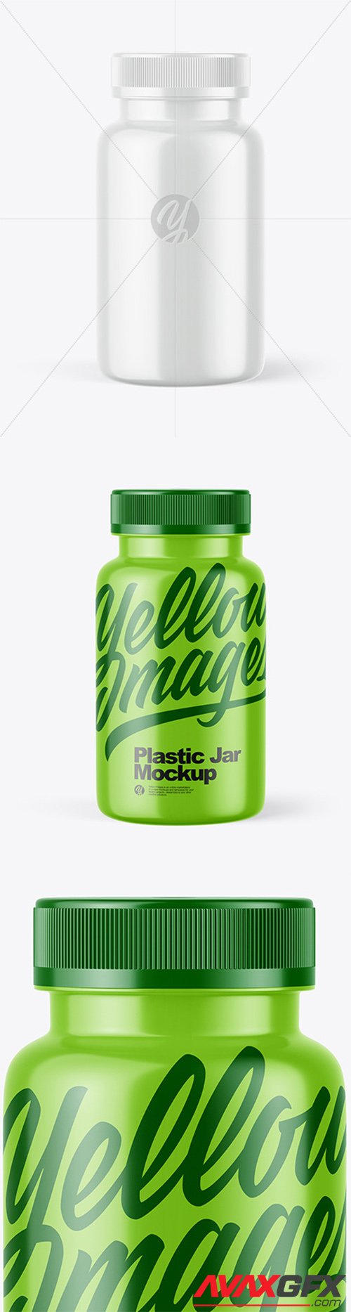 Glossy Plastic Jar Mockup 79231 TIF