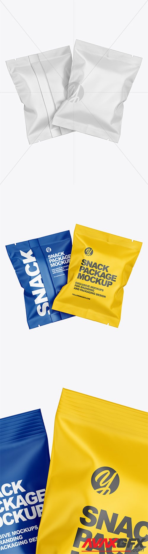 Two Matte Snack Package Mockup 78933 TIF