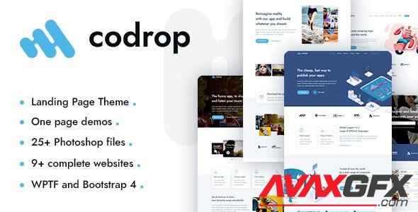 ThemeForest - Codrop v1.0 - App Landing Page Theme (Update: 28 April 21) - 24605819