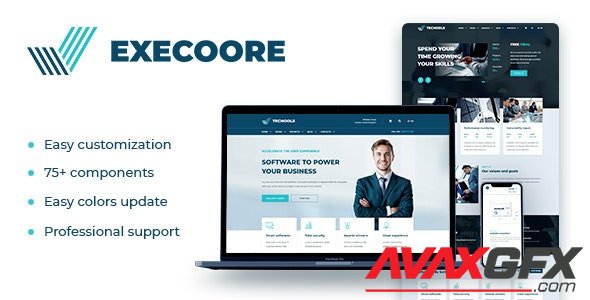 ThemeForest - Execoore v1.4.7 - Technology And Fintech Theme (Update: 28 April 21) - 23998198