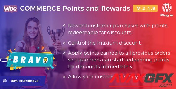 CodeCanyon - Bravo v2.1.9 - WooCommerce Points and Rewards - WordPress Plugin - 21945963