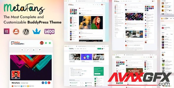 ThemeForest - MetaFans v1.1.1 - Community & Social Network BuddyPress Theme - 31265593