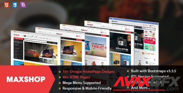 ThemeForest - Maxshop v1.1.0 - Responsive & Multi-Purpose eCommerce HTML Template - 19277593