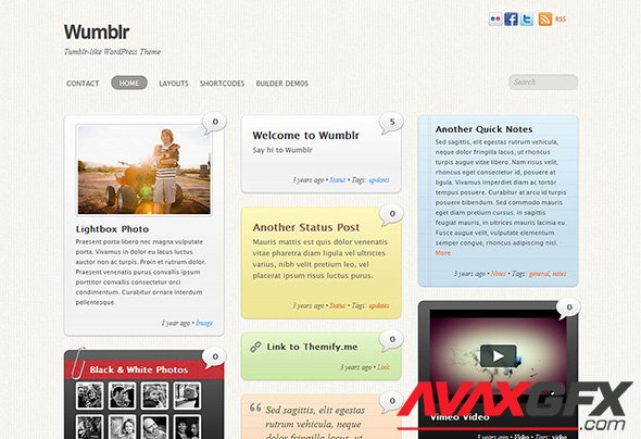 Themify - Wumblr v5.2.3 - Blog WordPress Theme