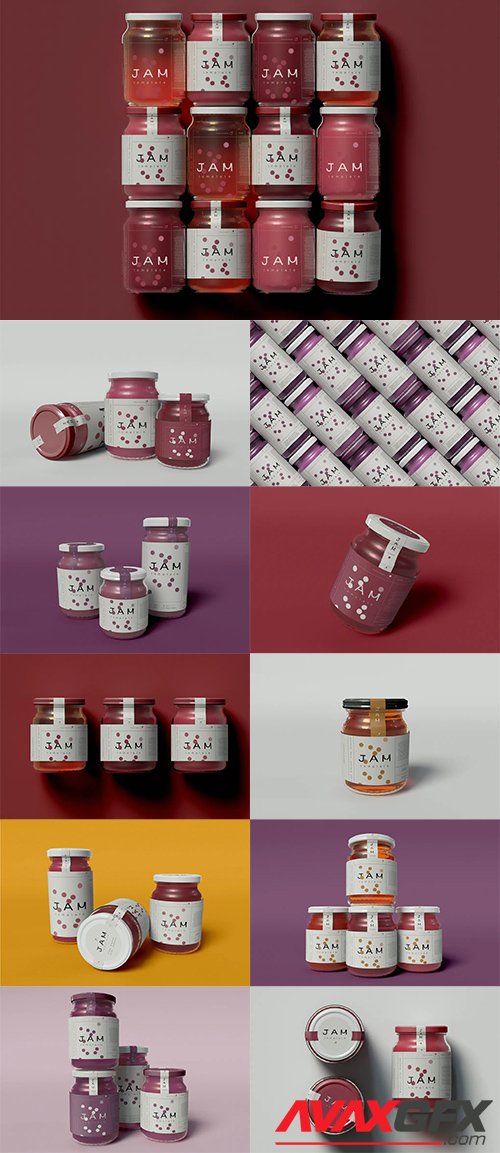 Jam Jar Mockups