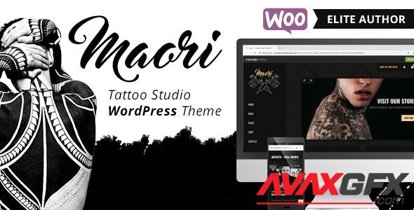 ThemeForest - Maori v1.4.1 - Tattoo Studio WordPress Theme - 22600206