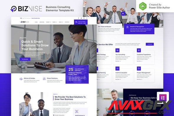 ThemeForest - Biznise v1.0.0 - Business Consulting Elementor Template Kit - 31881794