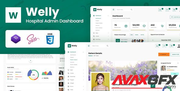 ThemeForest - Welly v1.0 - Hospital Admin Dashboard Bootstrap HTML Template - 29702688