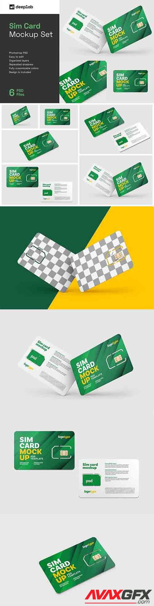 Sim Card Mockup Set 6061364