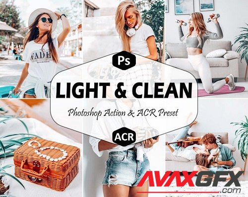10 Light & Clean Photoshop Actions And ACR Presets