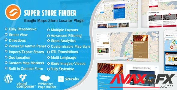 CodeCanyon - Super Store Finder for WordPress (Google Maps Store Locator) v6.5 - 11334595