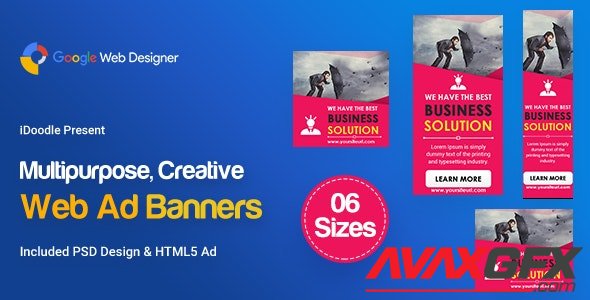 CodeCanyon - C108 - Multipurpose, Business Banners HTML5 ( GWD & PSD) v1.0 - 24070618